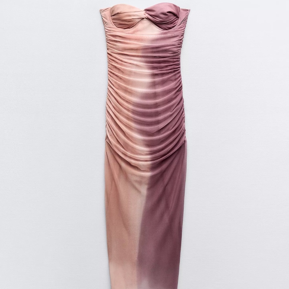 Zara | Printed Tulle Dress | Size M